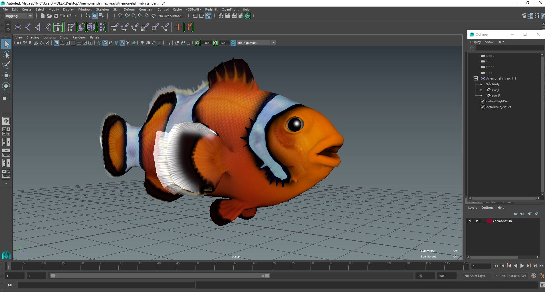 3D Anemonefish