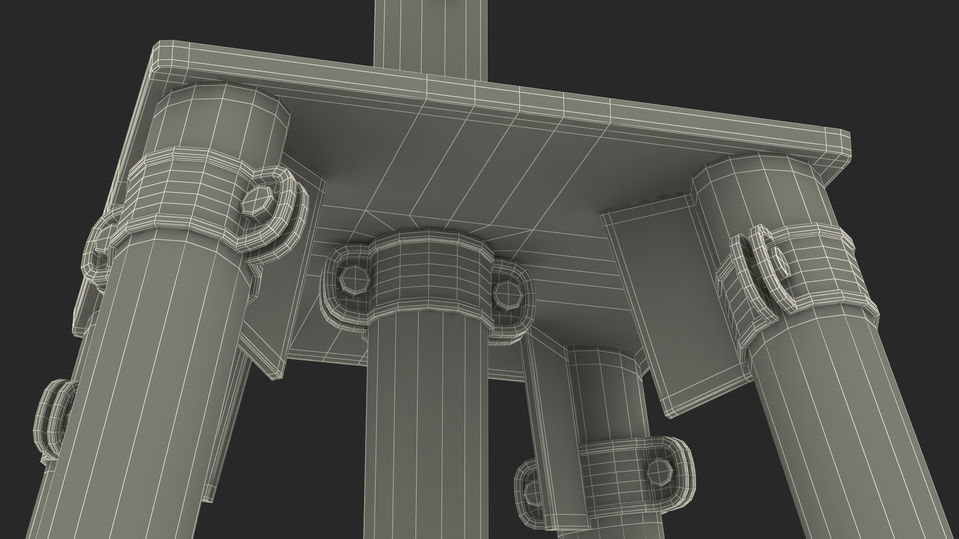 VTS Radio Direction Finder Antenna 3D model