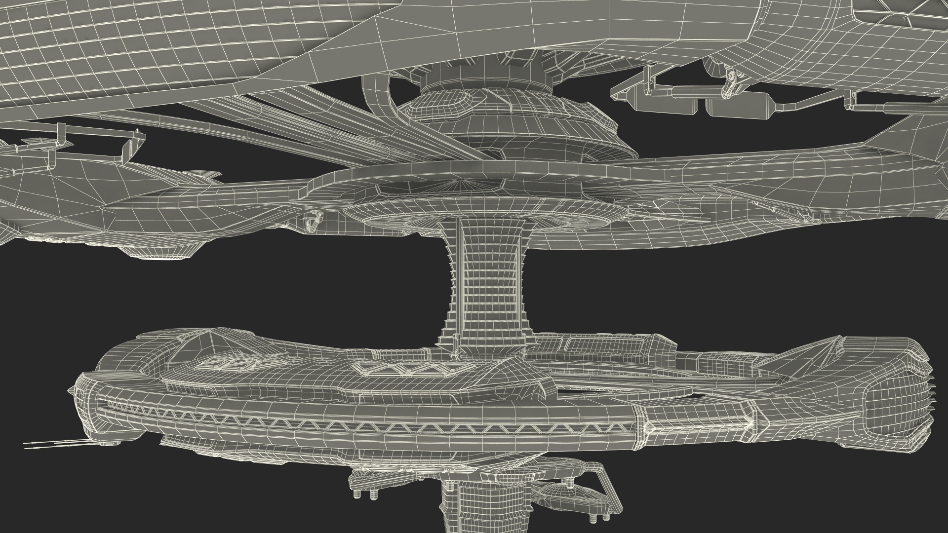 3D model Sci Fi Space Station