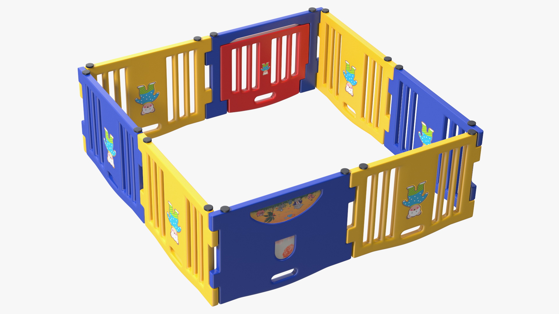 Baby Playpen Square 3D model