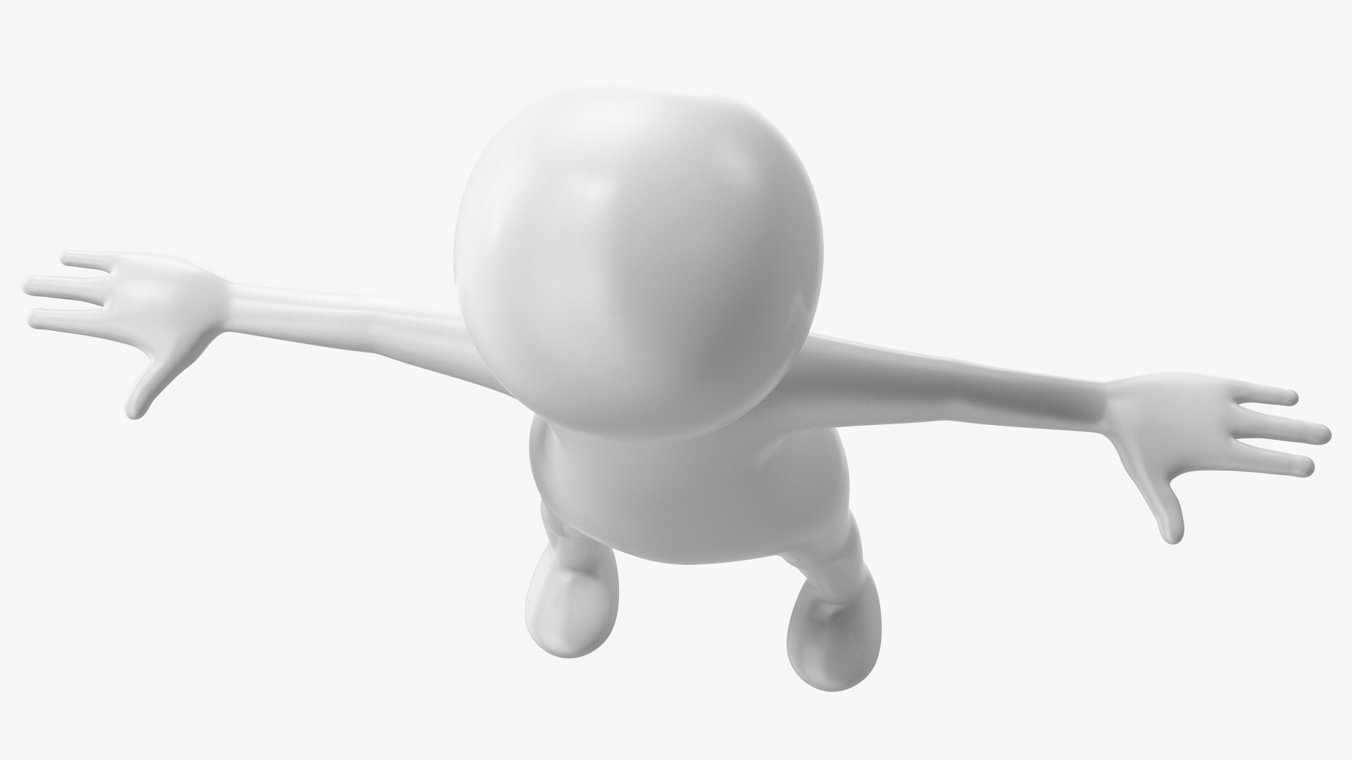 3D model Stickman T-pose