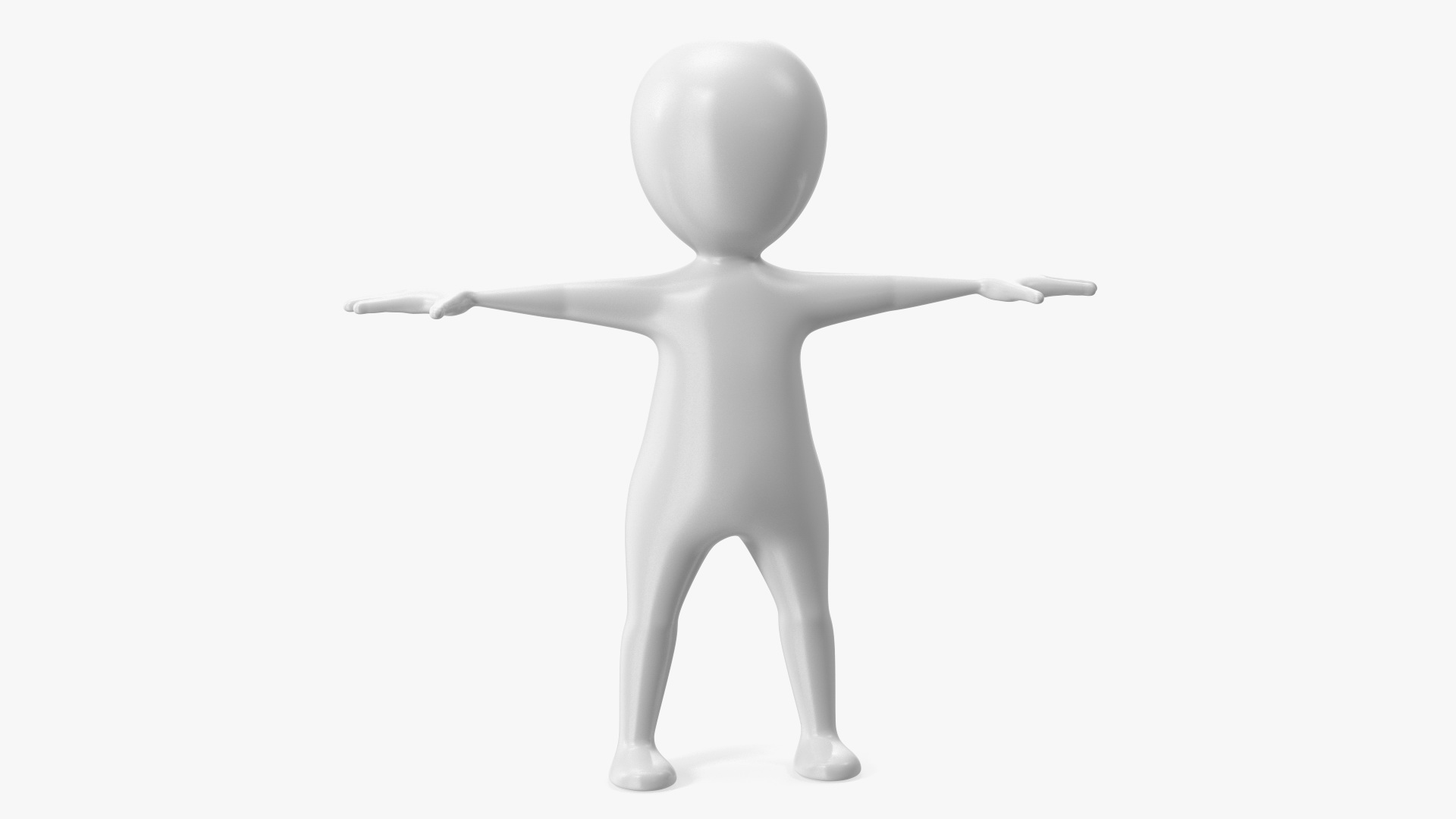 3D model Stickman T-pose