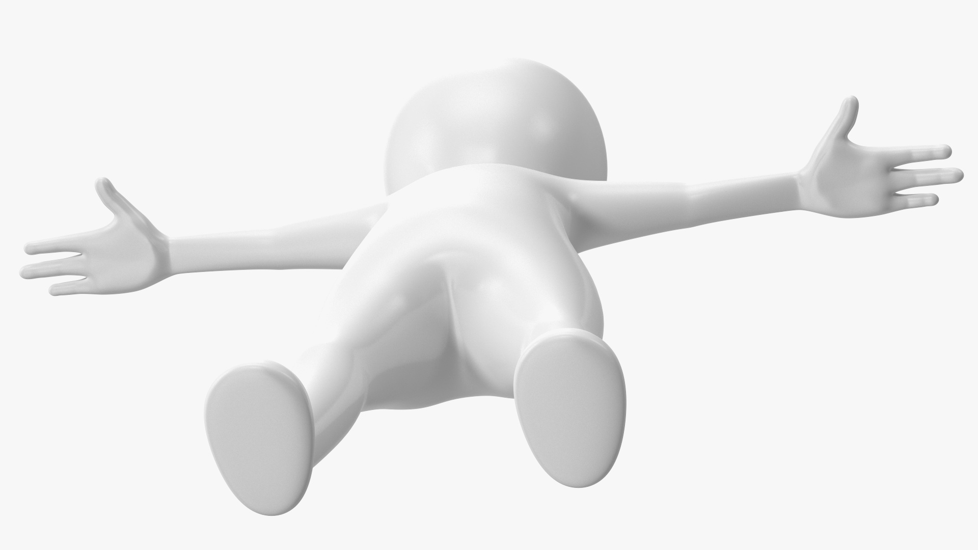 3D model Stickman T-pose