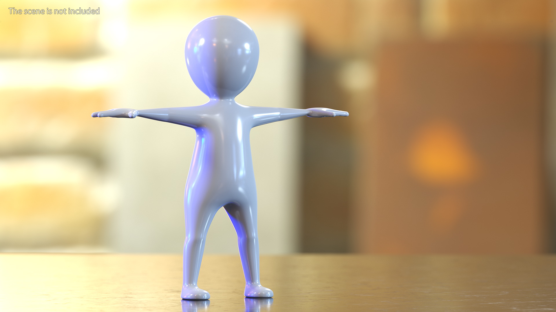 3D model Stickman T-pose