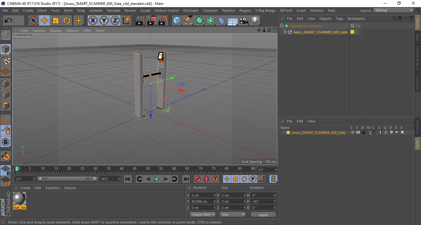 3D Axess SMART SCANNER 600 Gate model