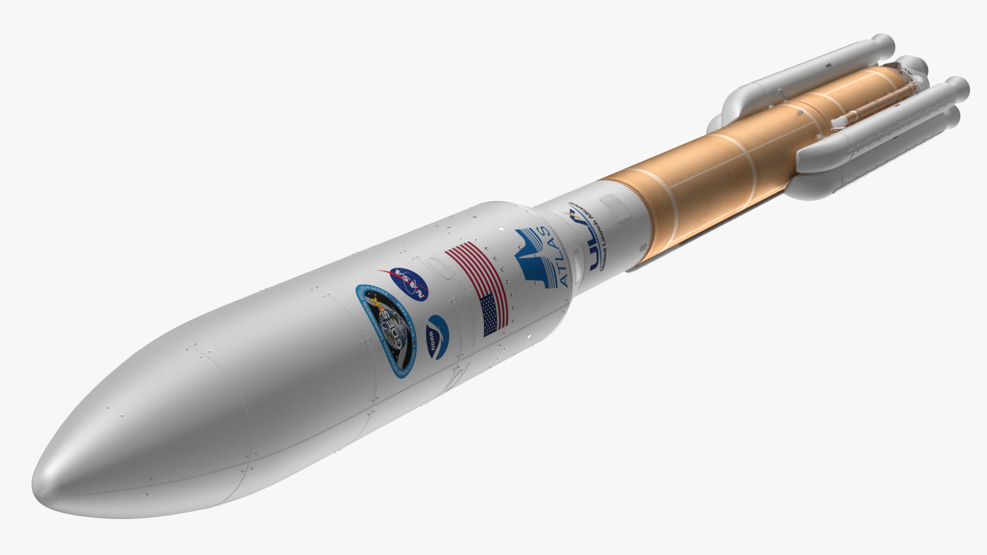 Atlas 500 Series Expendable Launch Vehicle 3D