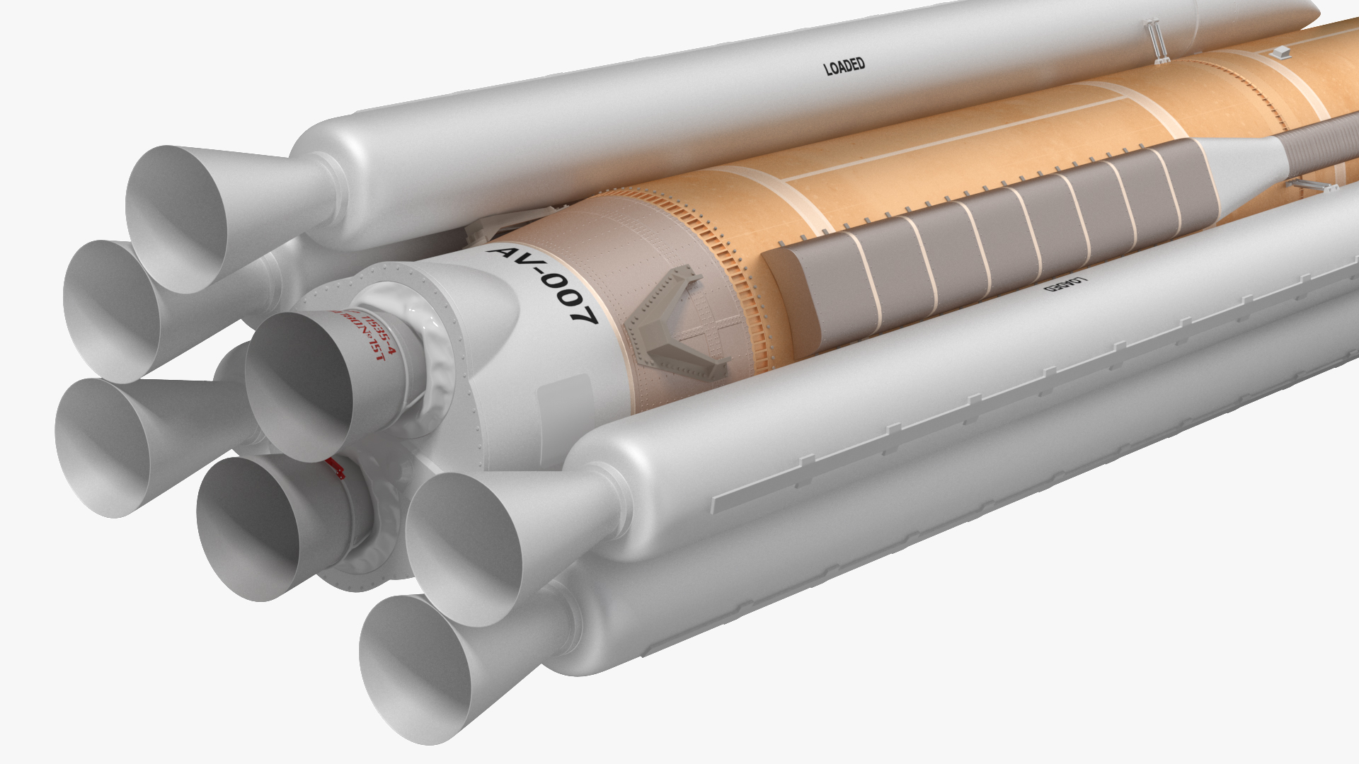 Atlas 500 Series Expendable Launch Vehicle 3D