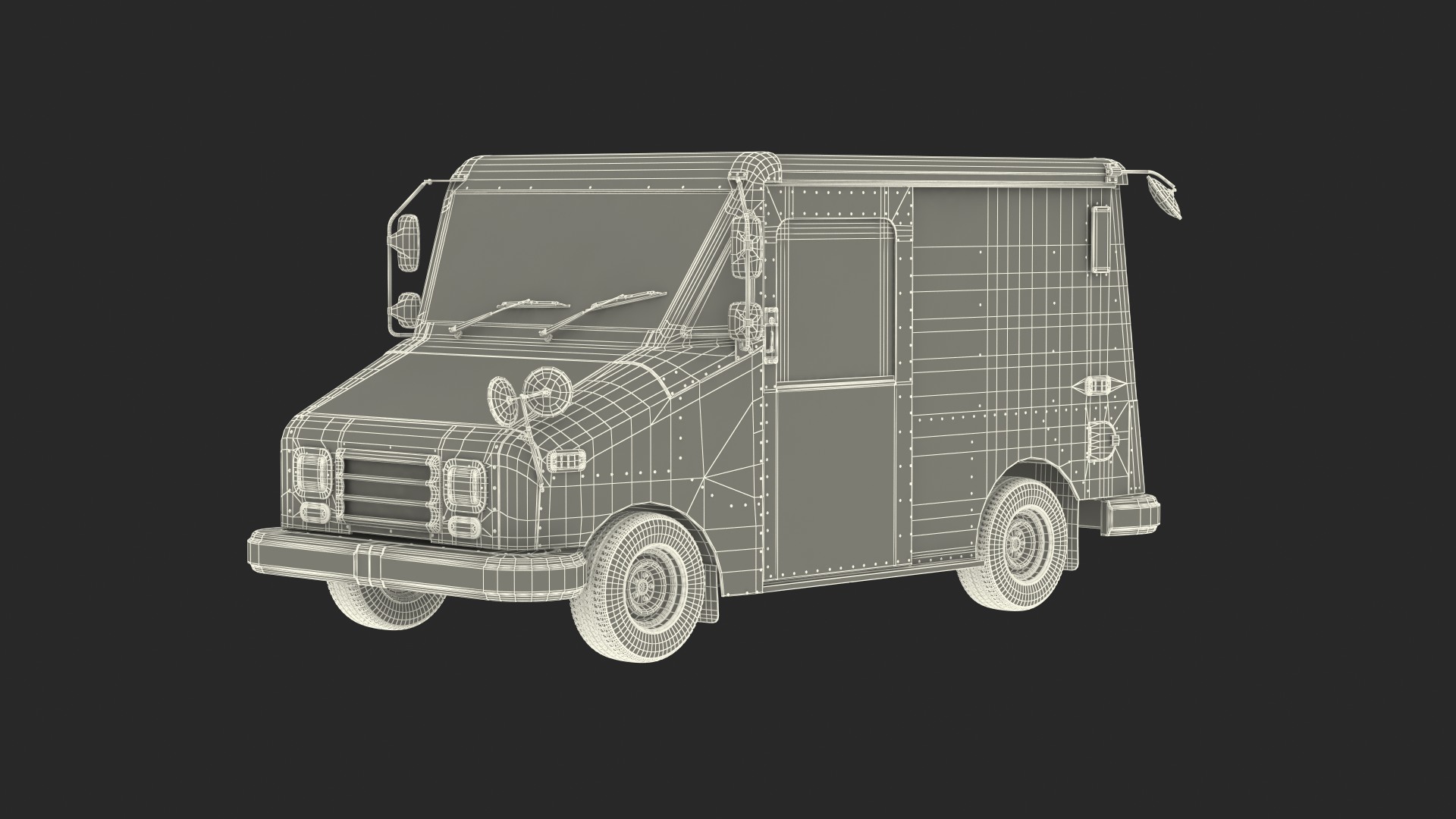 3D model Post Car