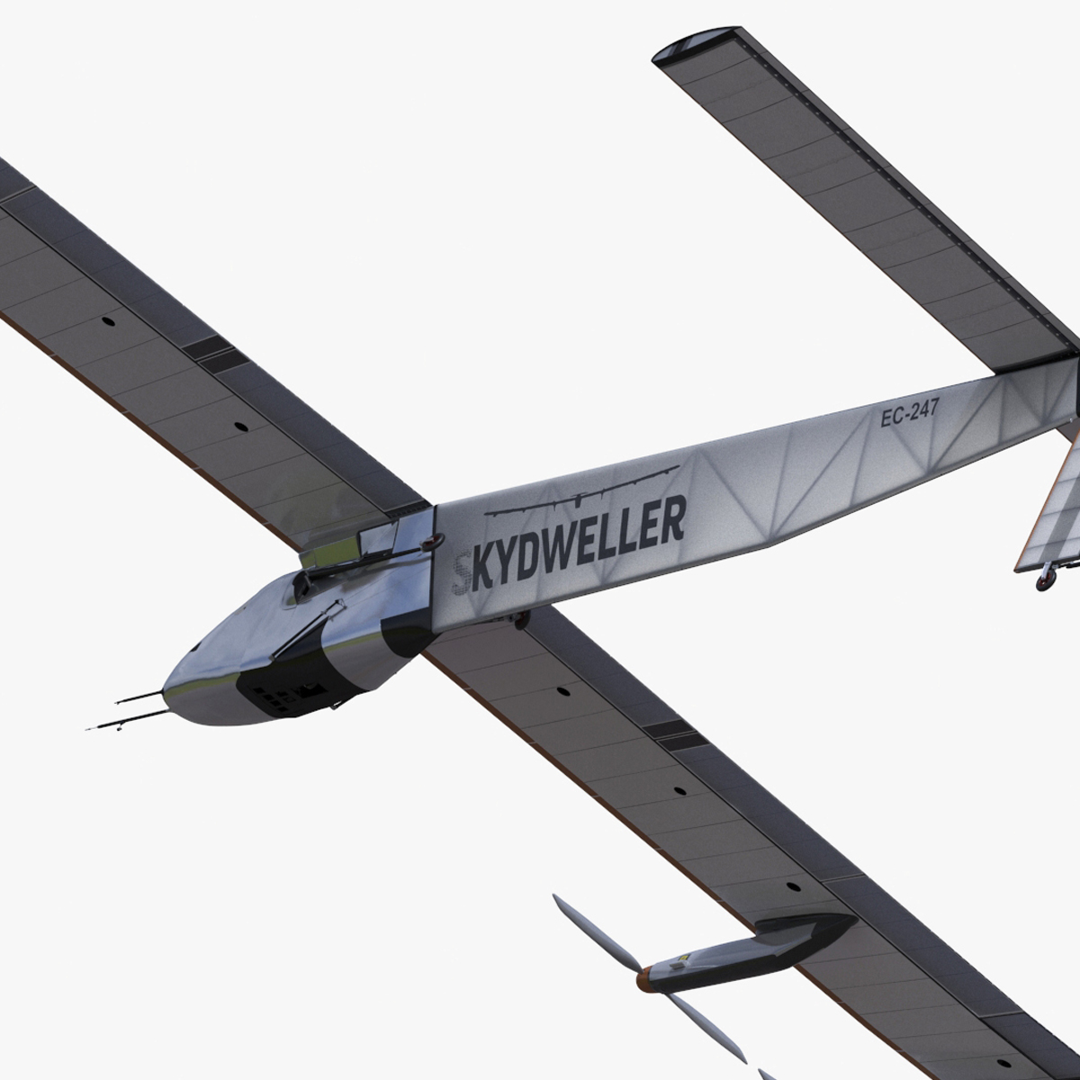 Solar Plane Skydweller Rigged 3D model