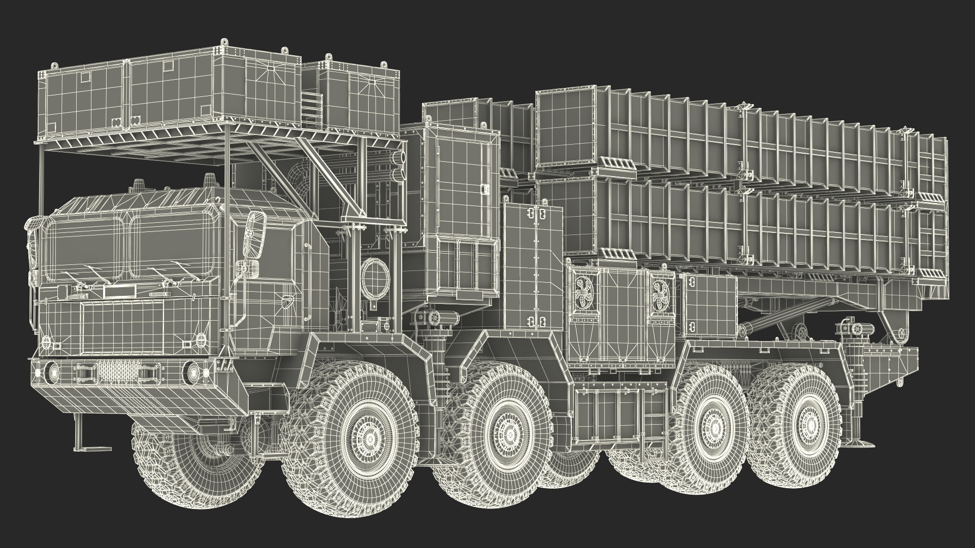 3D Self Propelled Air Defense Missile System Rigged model