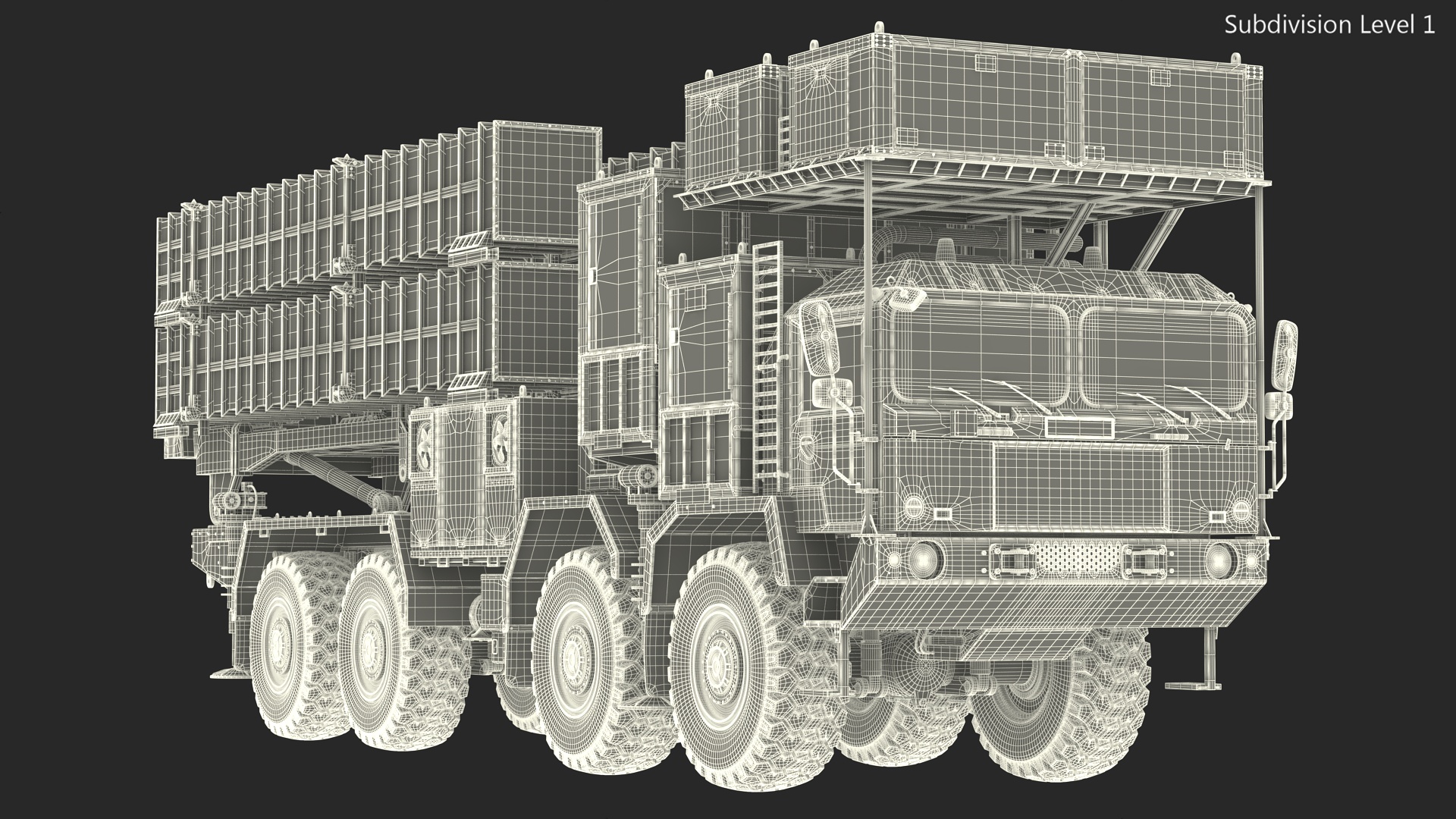 3D Self Propelled Air Defense Missile System Rigged model