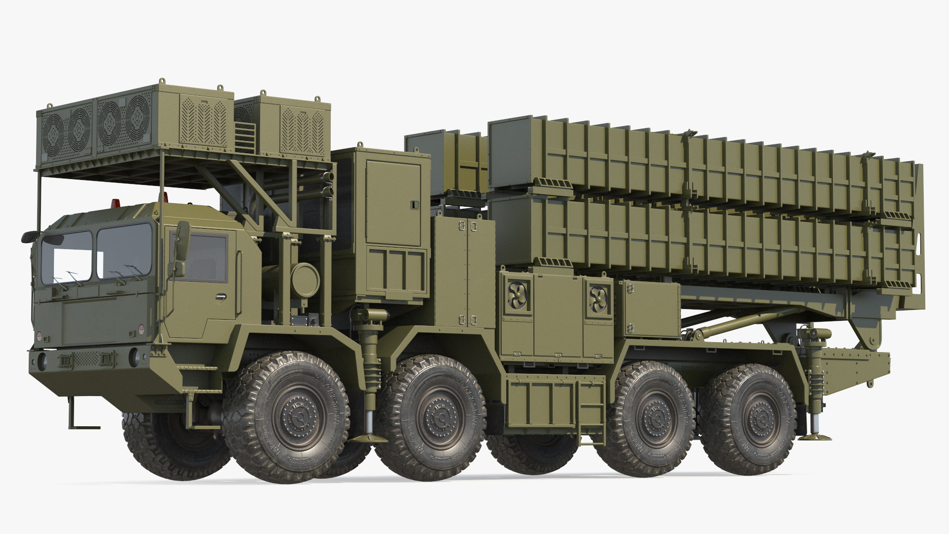 3D Self Propelled Air Defense Missile System Rigged model