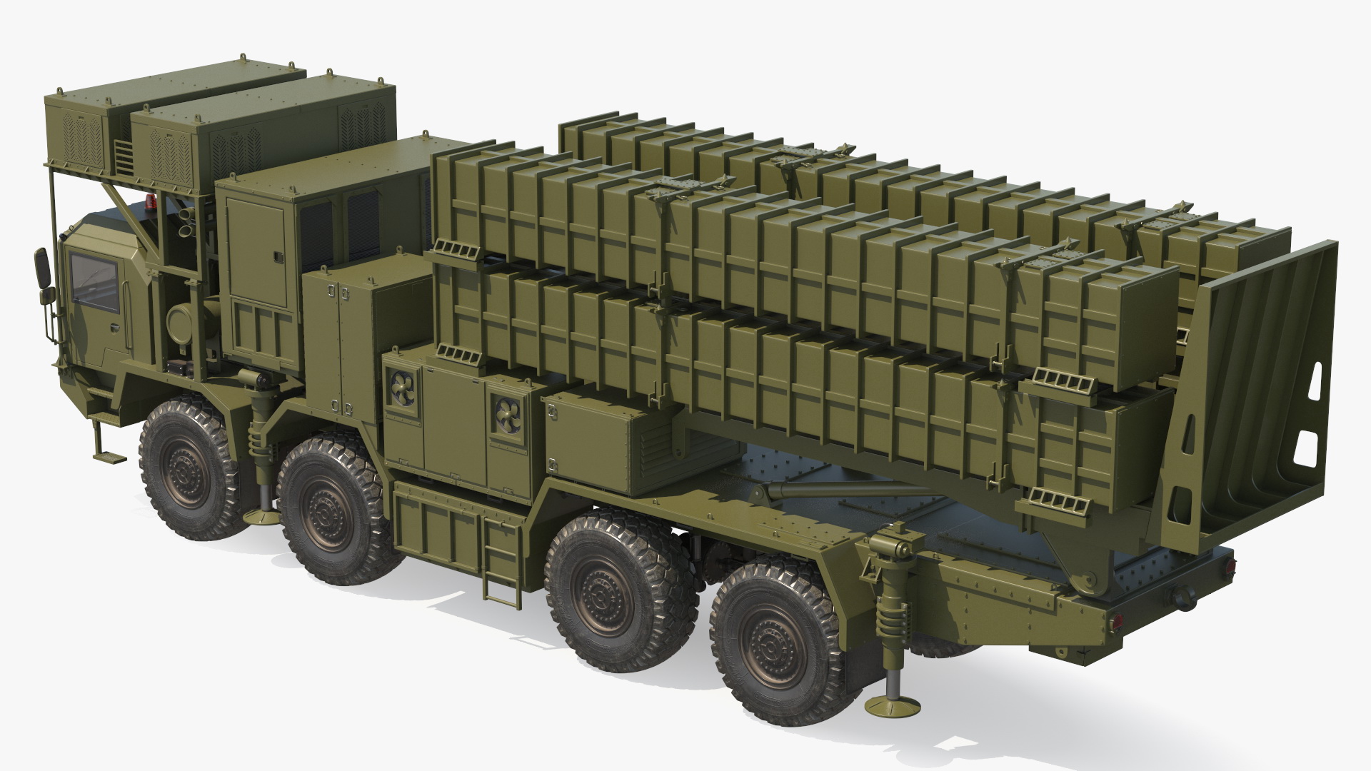 3D Self Propelled Air Defense Missile System Rigged model