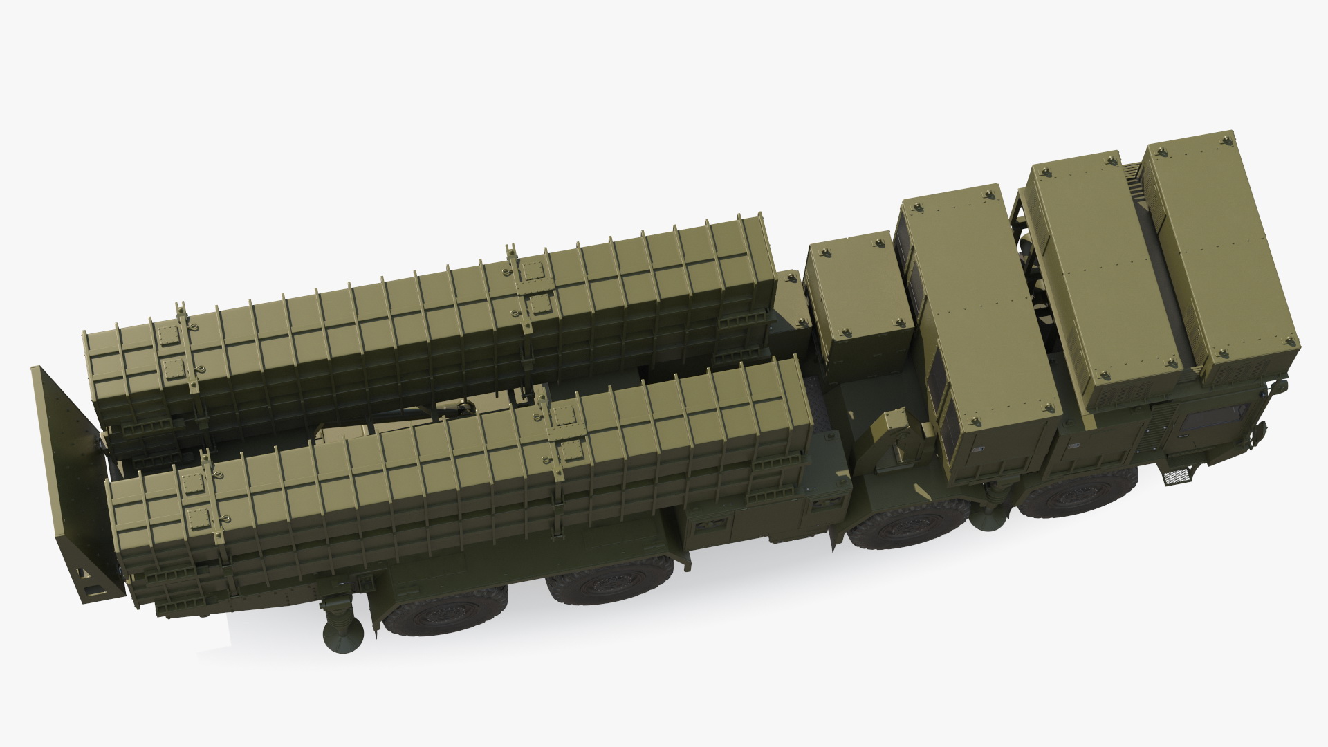 3D Self Propelled Air Defense Missile System Rigged model