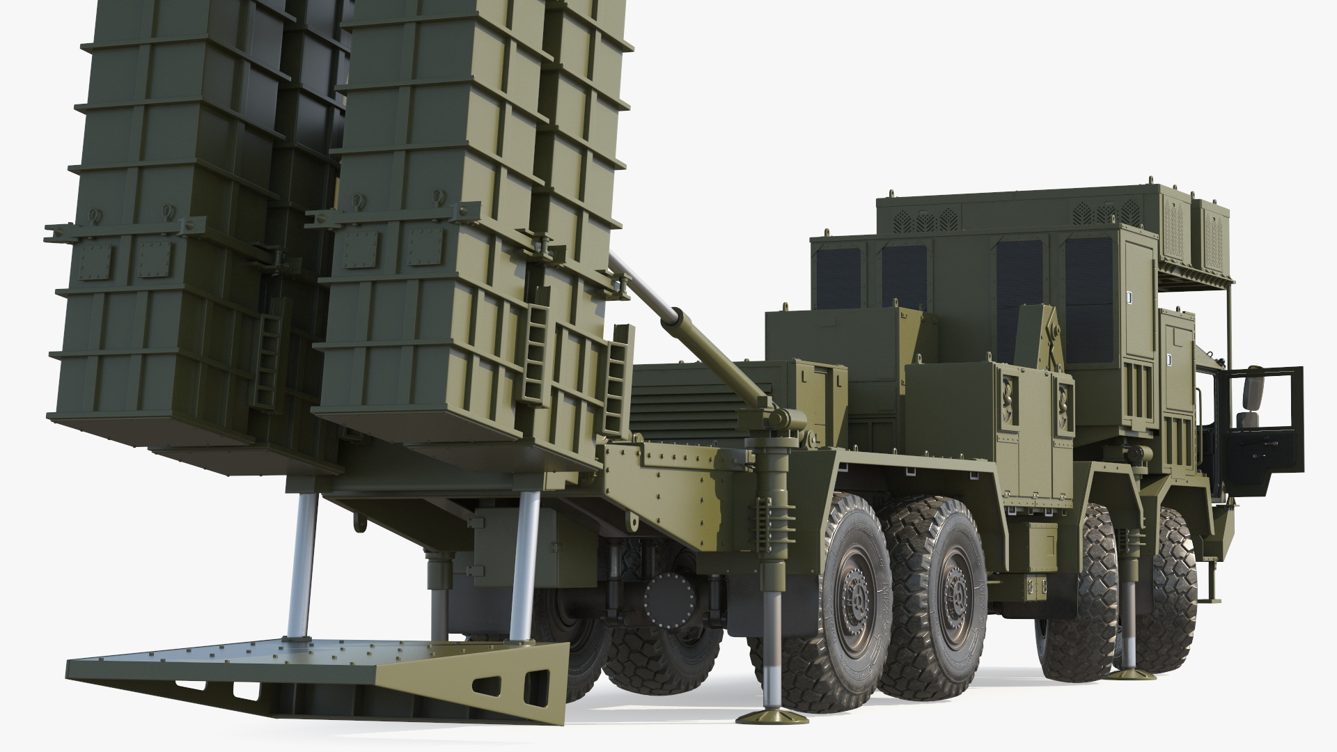 3D Self Propelled Air Defense Missile System Rigged model