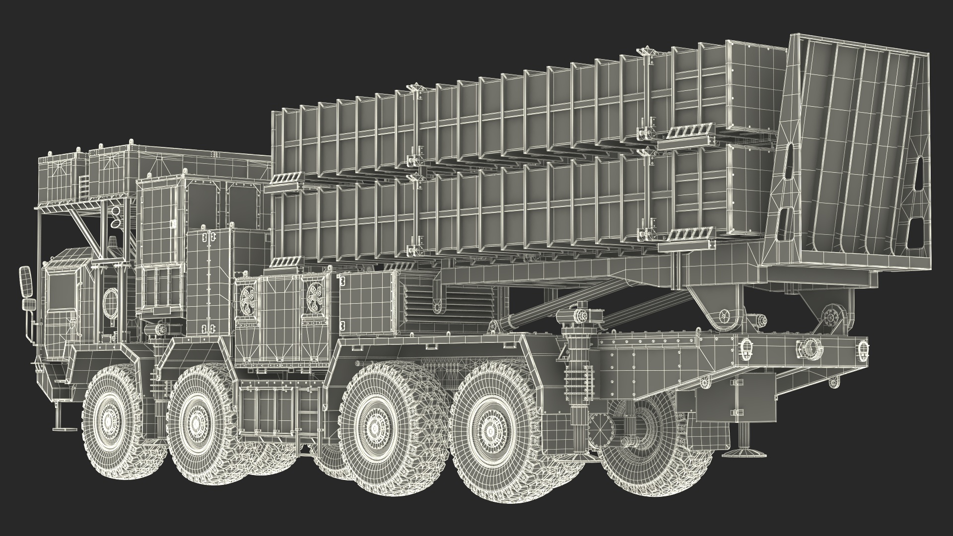 3D Self Propelled Air Defense Missile System Rigged model