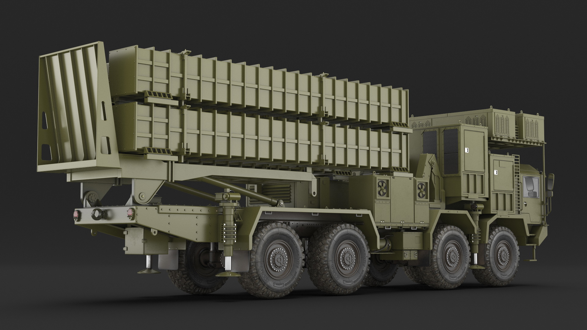 3D Self Propelled Air Defense Missile System Rigged model