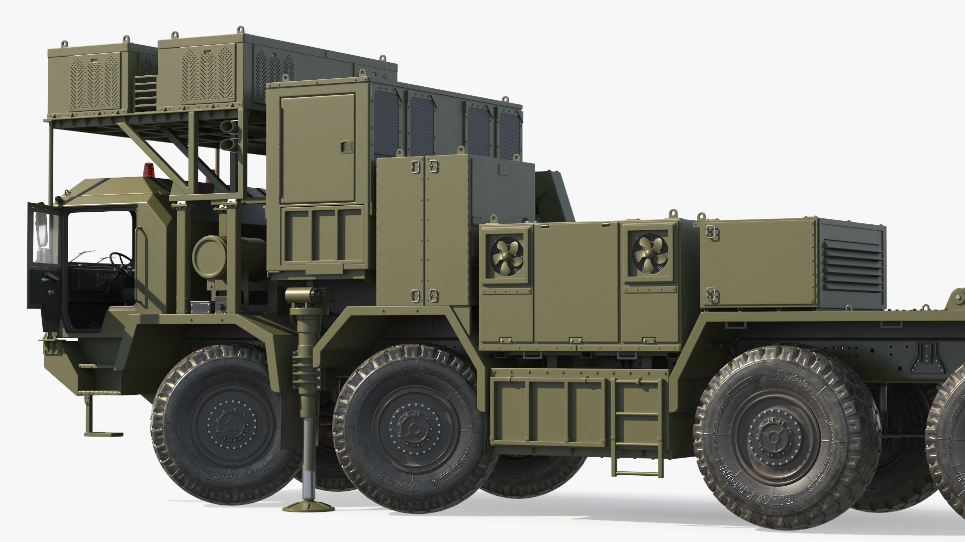 3D Self Propelled Air Defense Missile System Rigged model