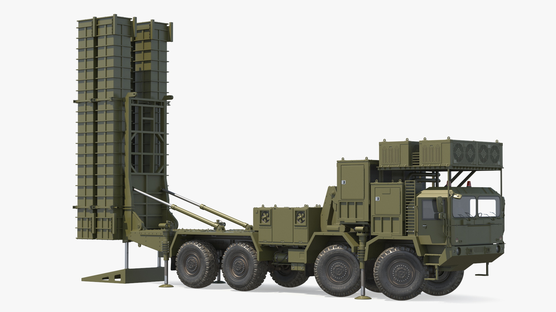 3D Self Propelled Air Defense Missile System Rigged model