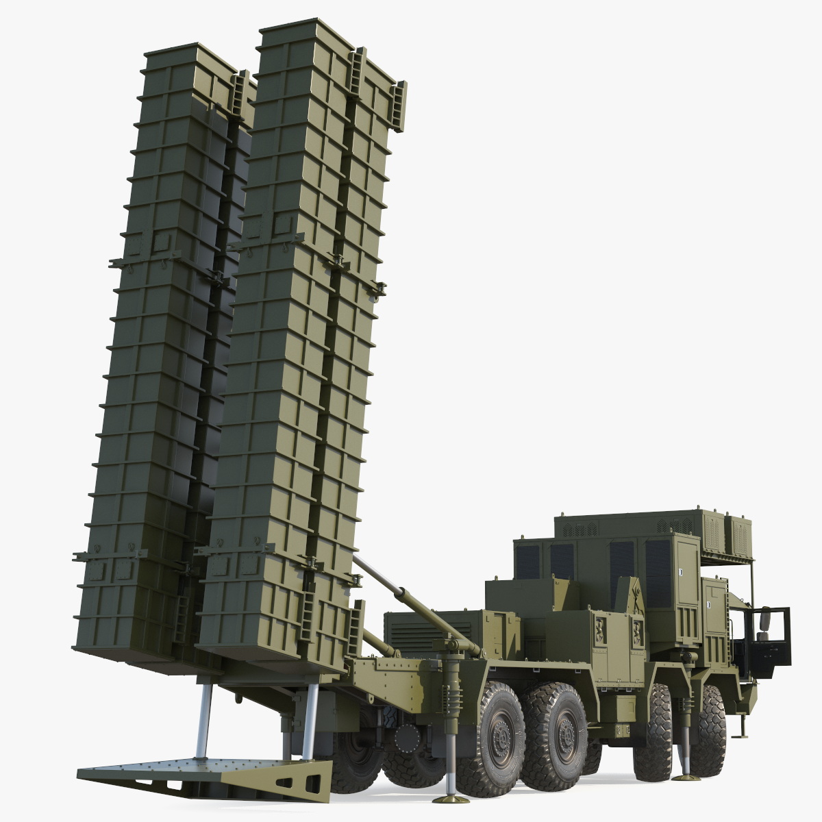 3D Self Propelled Air Defense Missile System Rigged model