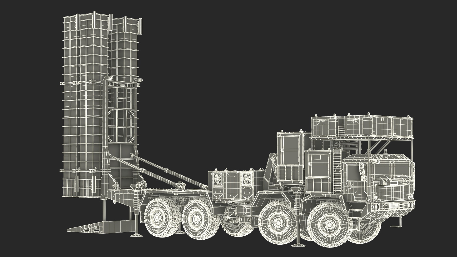 3D Self Propelled Air Defense Missile System Rigged model