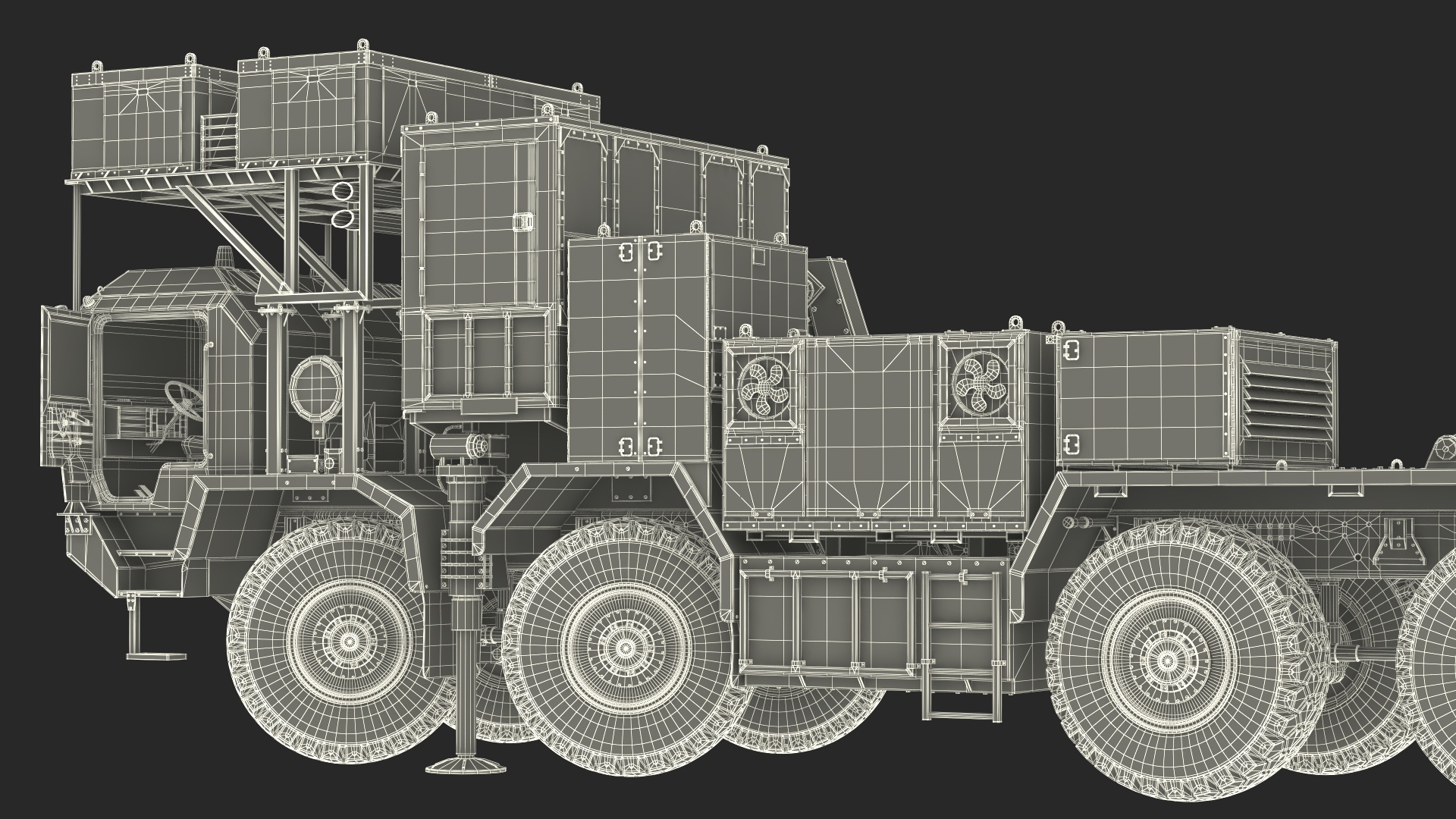 3D Self Propelled Air Defense Missile System Rigged model