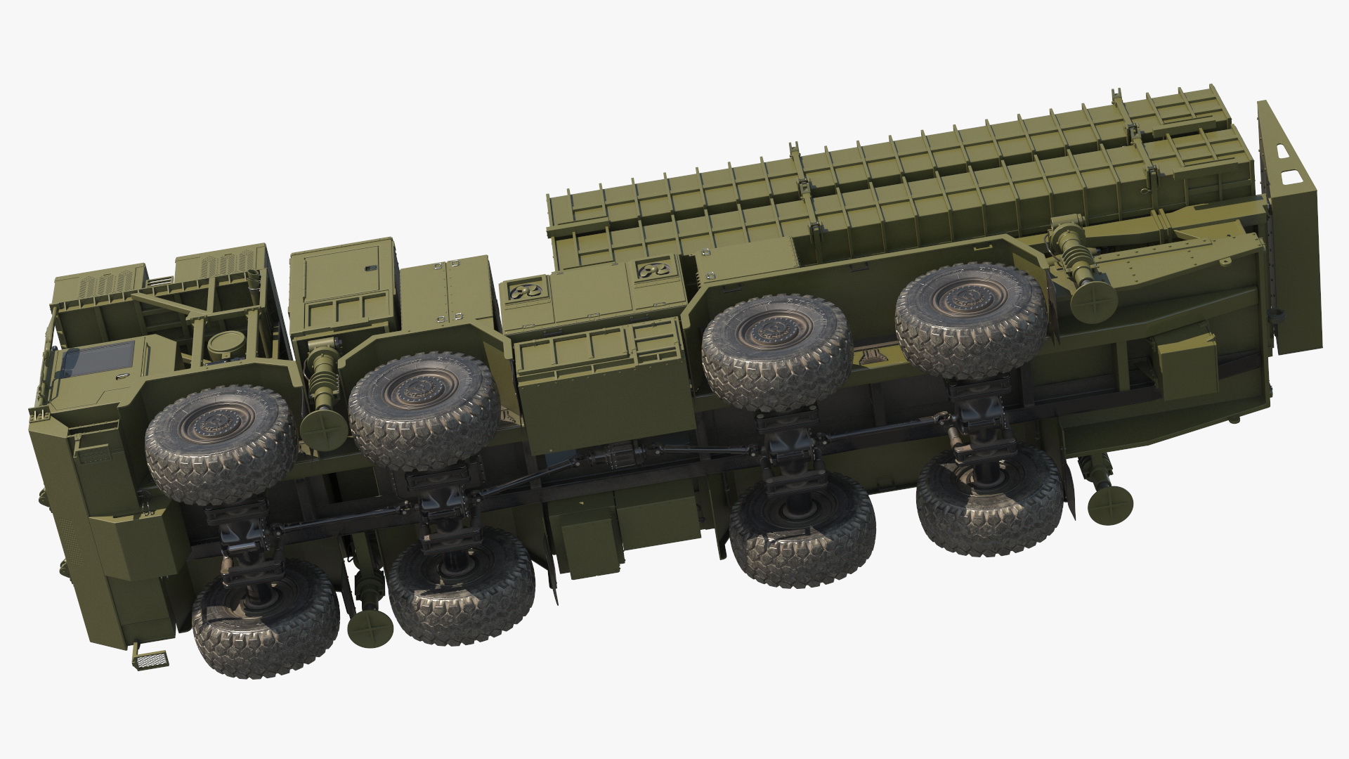 3D Self Propelled Air Defense Missile System Rigged model