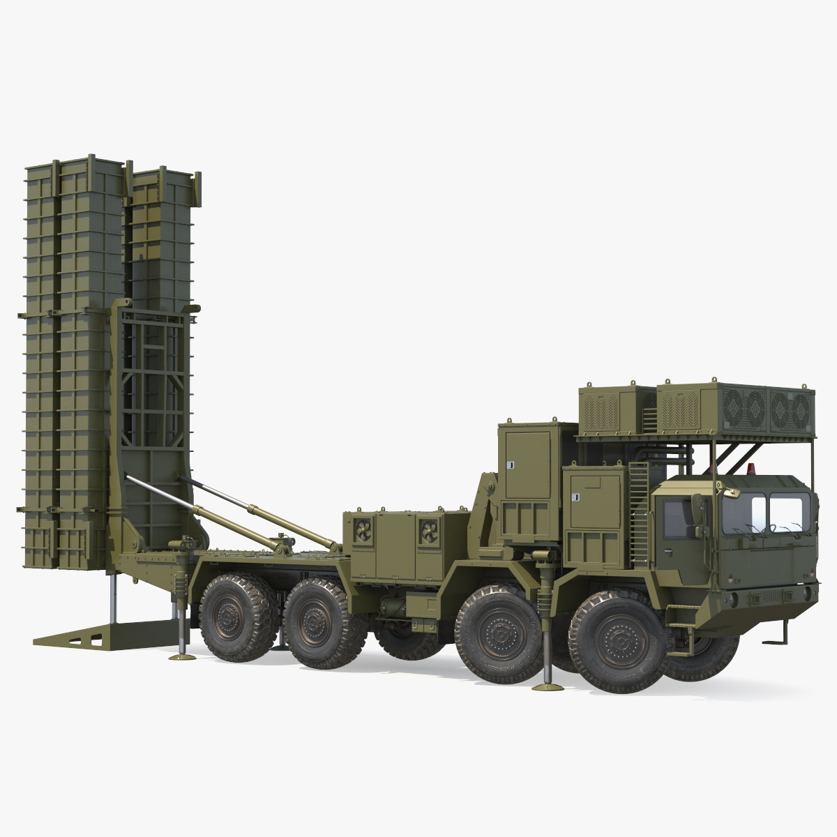 3D Self Propelled Air Defense Missile System Rigged model