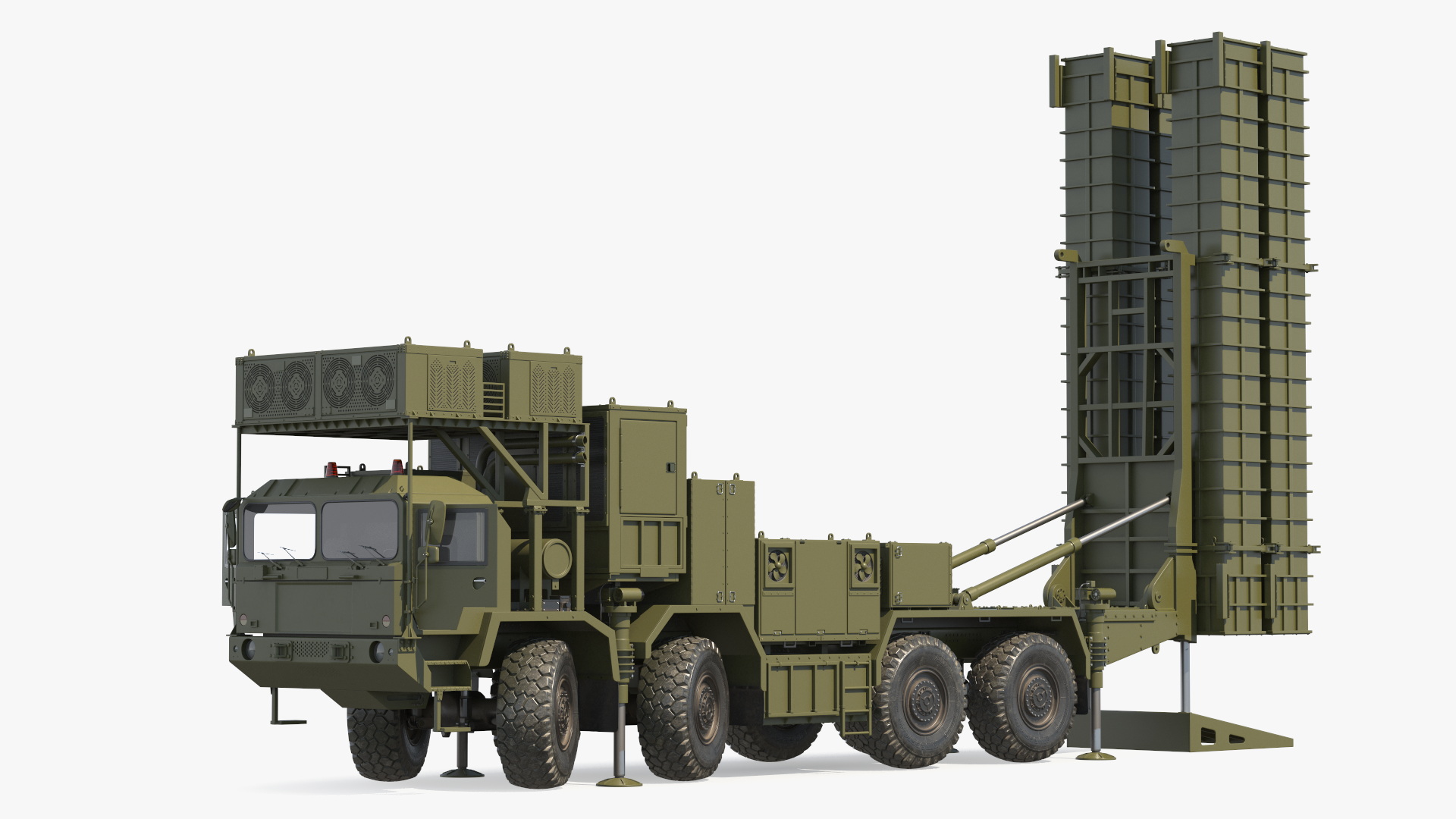 3D Self Propelled Air Defense Missile System Rigged model