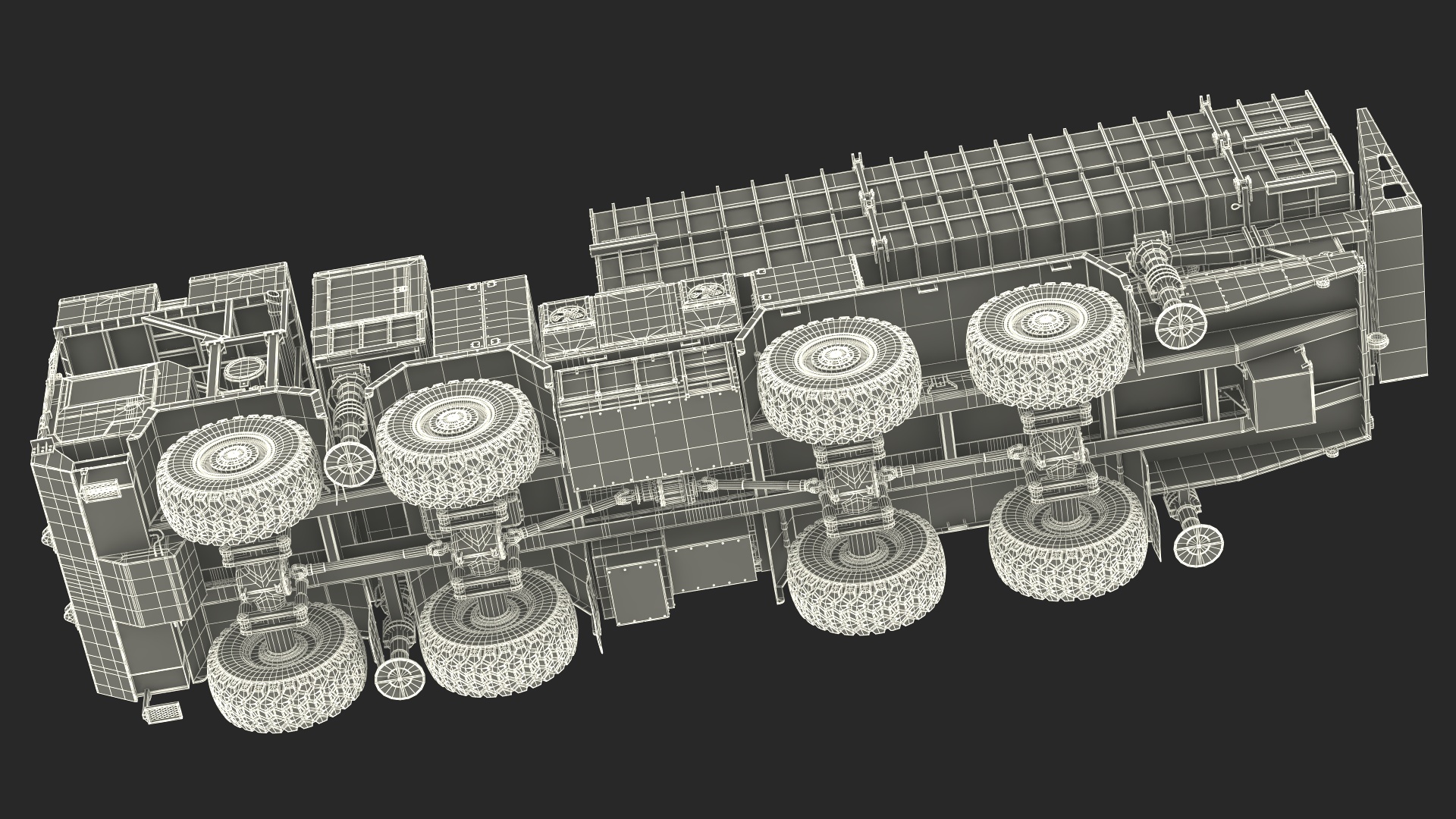 3D Self Propelled Air Defense Missile System Rigged model