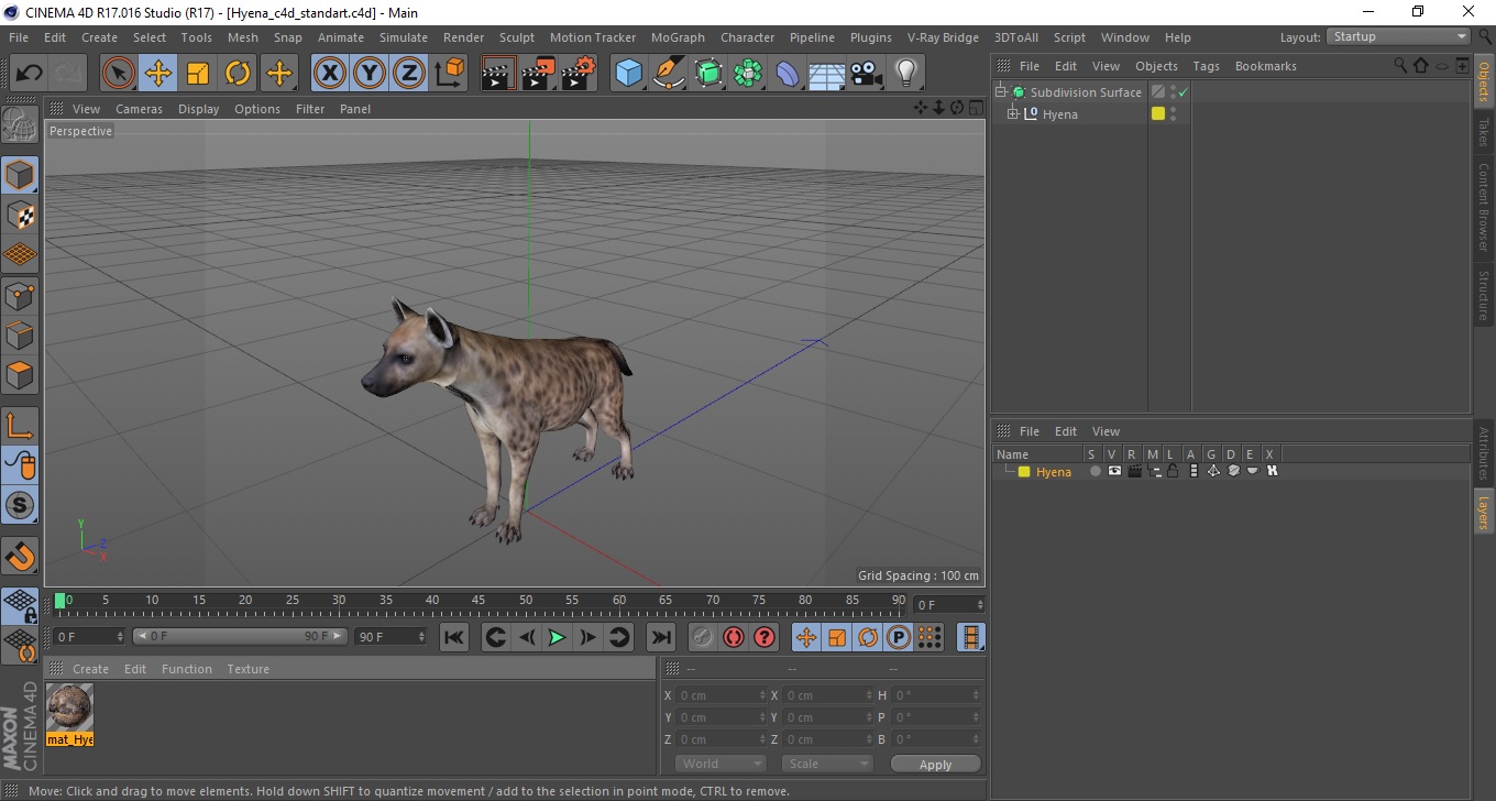 Hyena 3D model