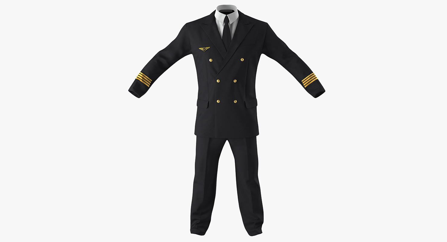 3D Airline Pilot Suit model