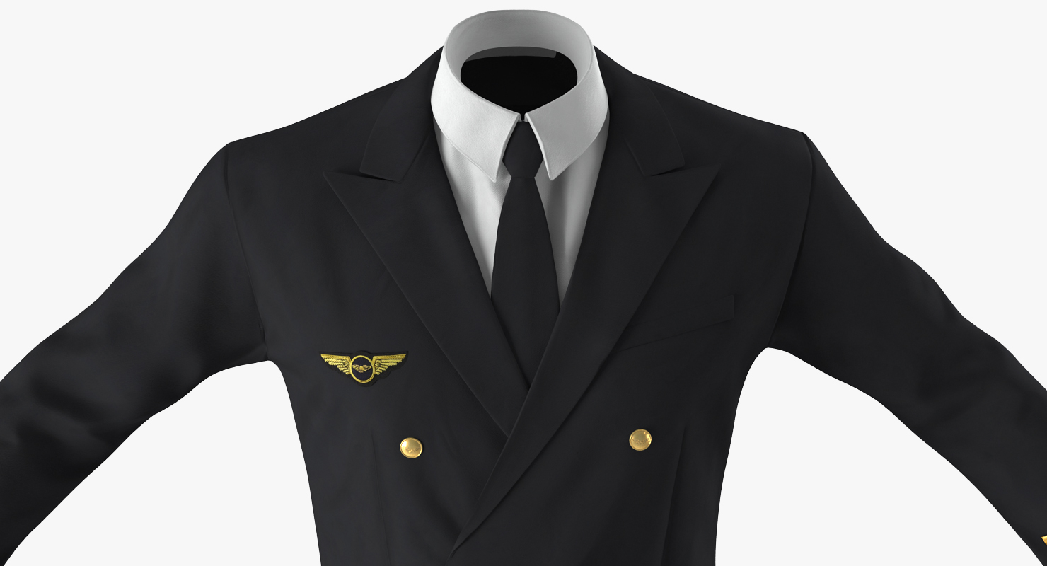 3D Airline Pilot Suit model