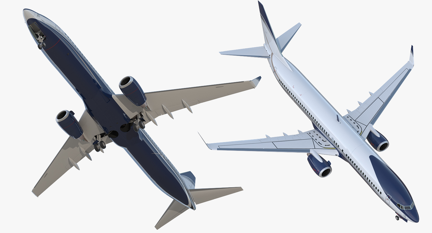 3D Boeing 737 900 ER Generic with Cabin