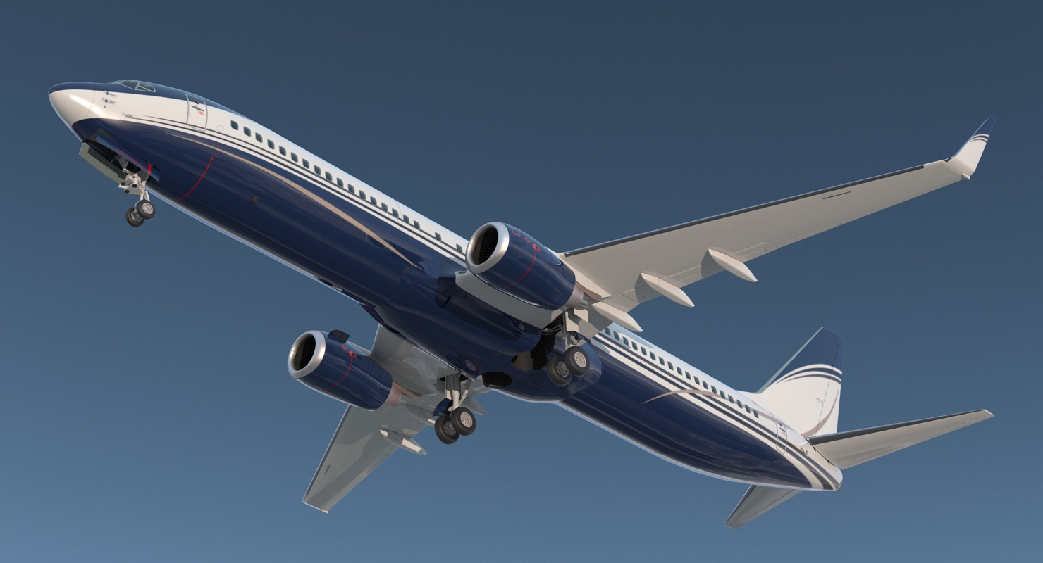 3D Boeing 737 900 ER Generic with Cabin