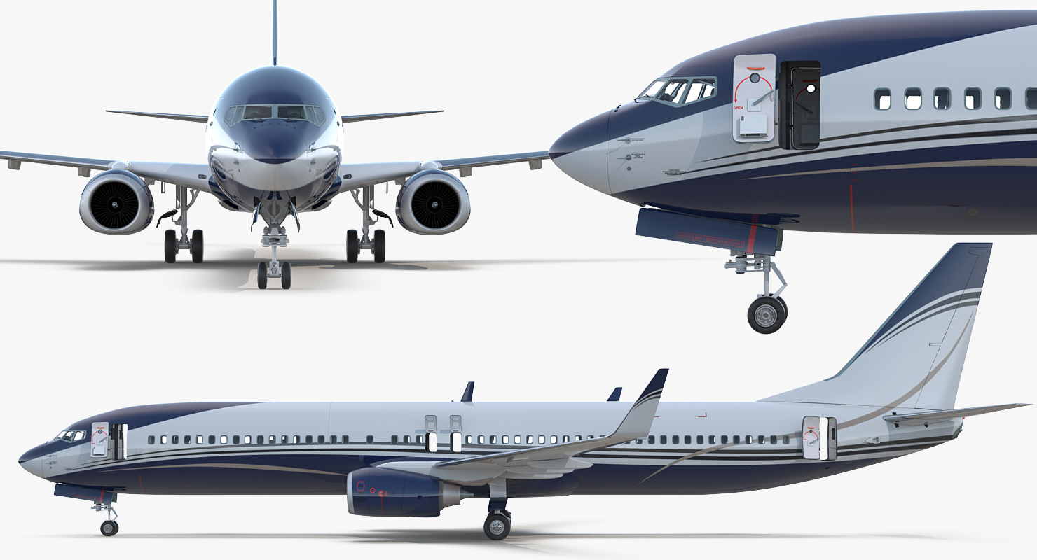 3D Boeing 737 900 ER Generic with Cabin