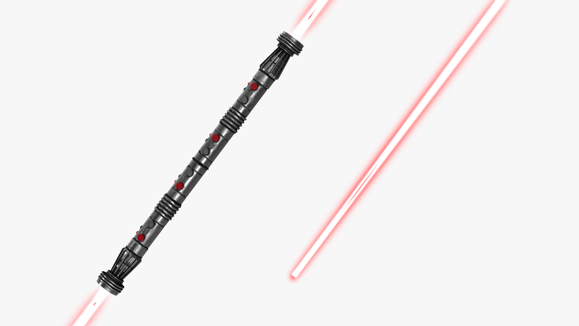 3D model Darth Maul Double Energy Sword Used