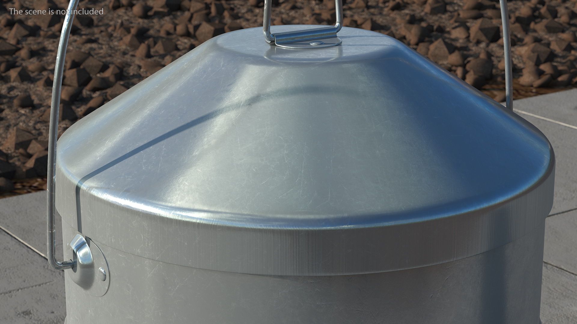 Tuff Stuff Galvanized Poultry Feeder 27Lbs 3D