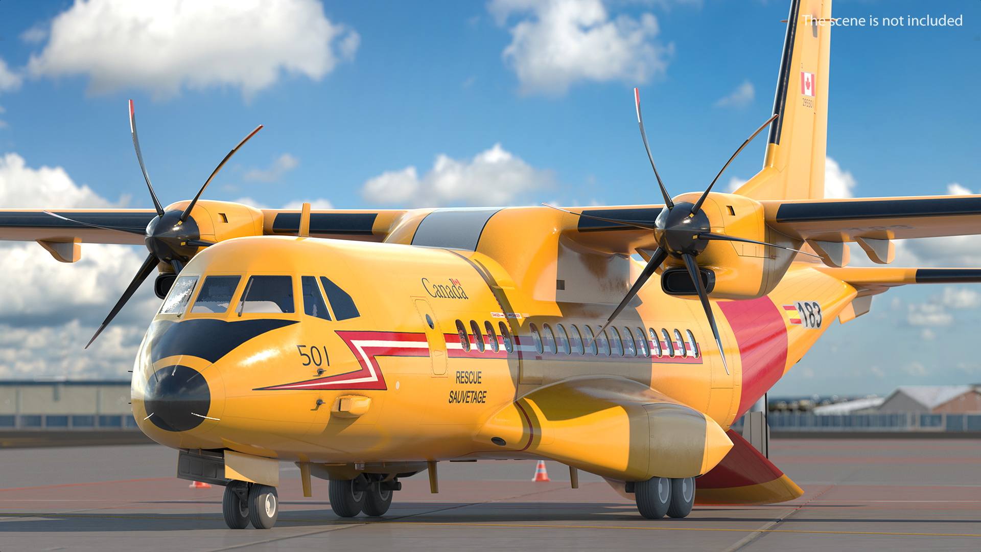 3D RCAF Airbus C295 FWSAR Aircraft