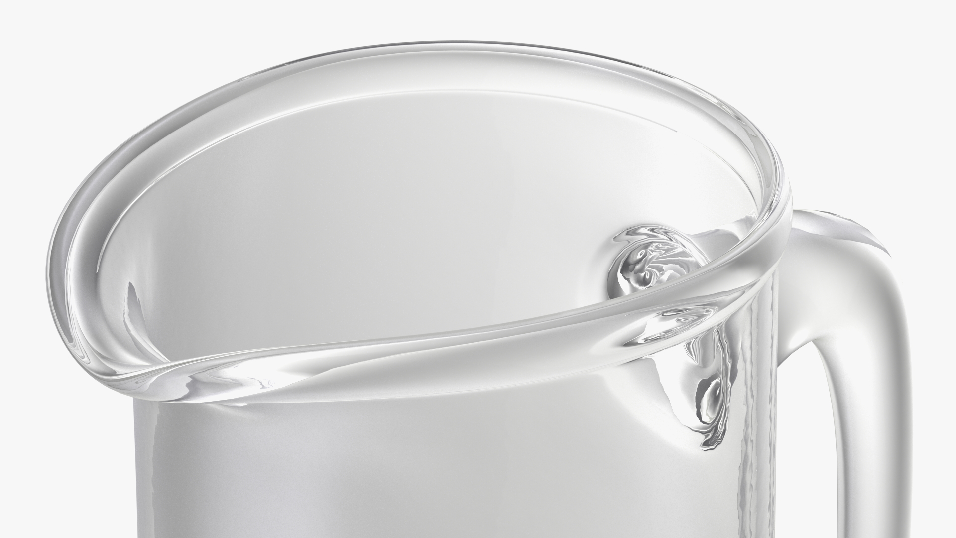 3D Glass Straight Jug model