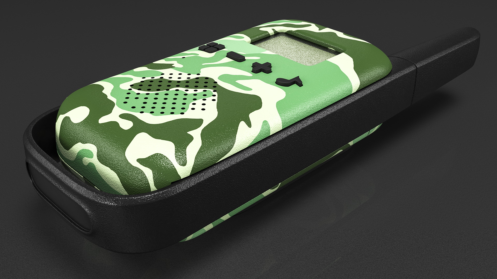 Walkie Talkie Portable Radio Camouflage 3D model