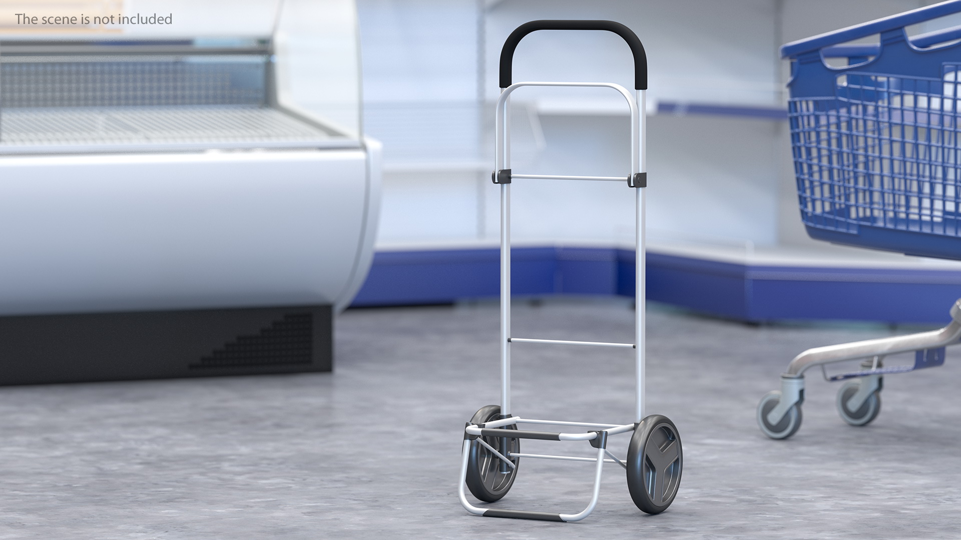 3D model Two Wheel Compact Luggage Cart