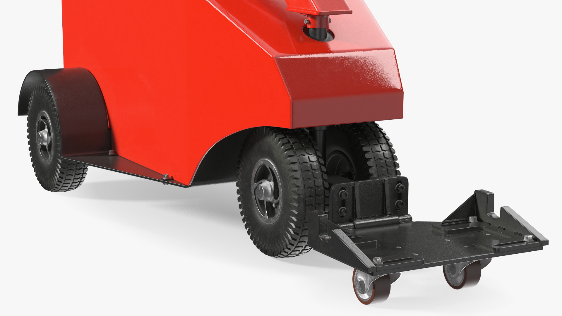 3D Red Electric Trolley Cart Mover