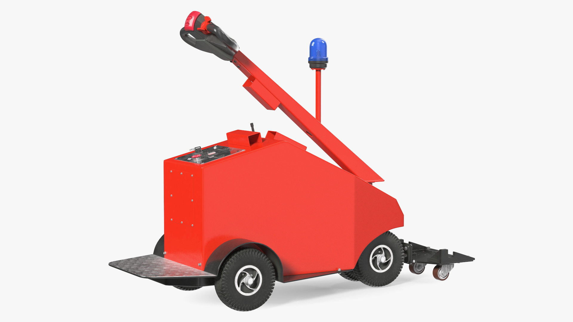 3D Red Electric Trolley Cart Mover