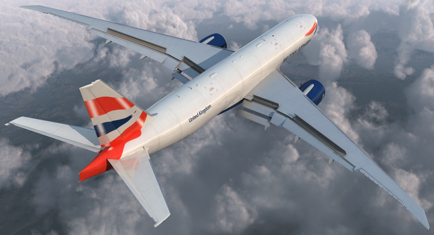 3D Boeing 777 Freighter British Airways