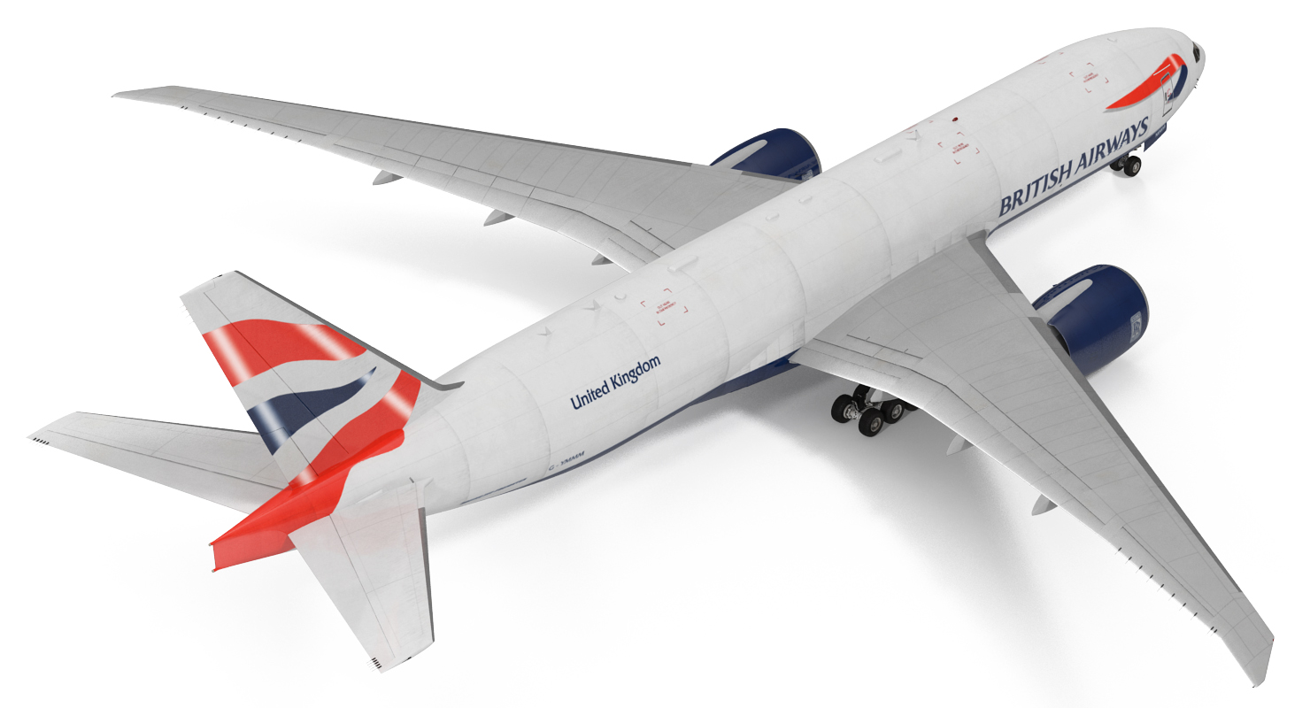 3D Boeing 777 Freighter British Airways