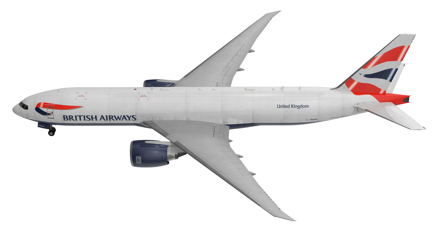 3D Boeing 777 Freighter British Airways