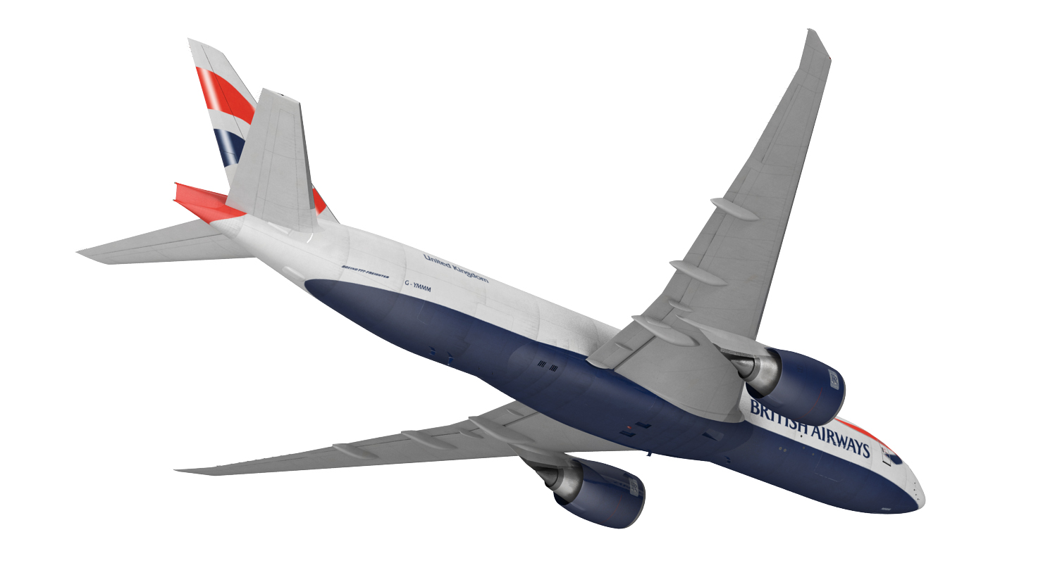 3D Boeing 777 Freighter British Airways