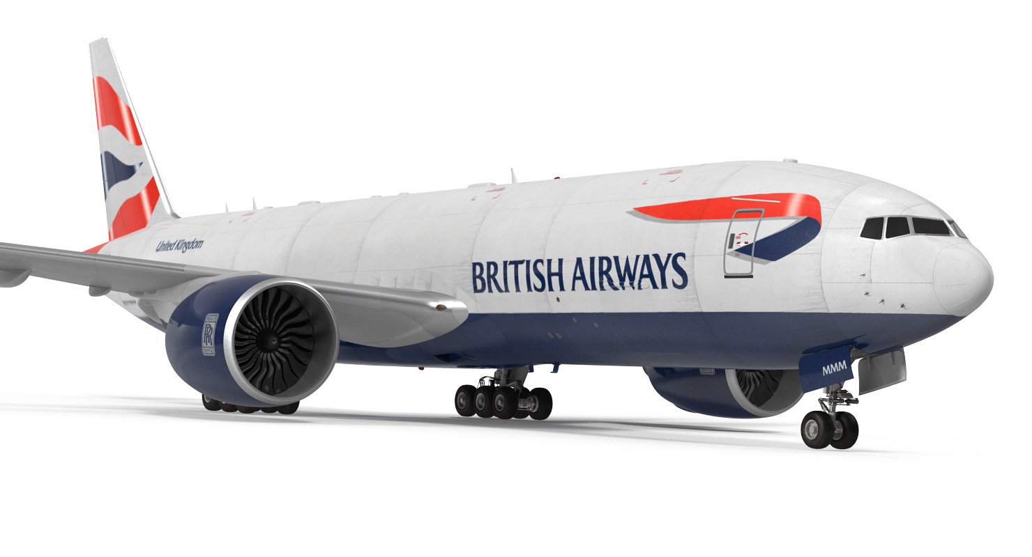 3D Boeing 777 Freighter British Airways