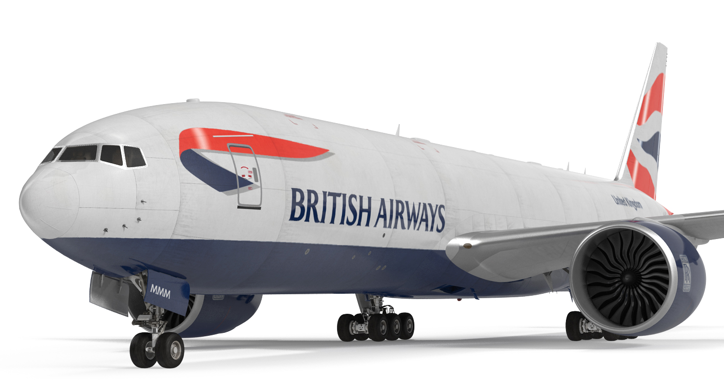 3D Boeing 777 Freighter British Airways